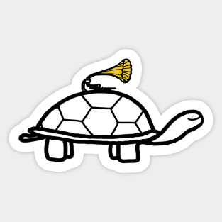 minimal turtle (transparent) Sticker